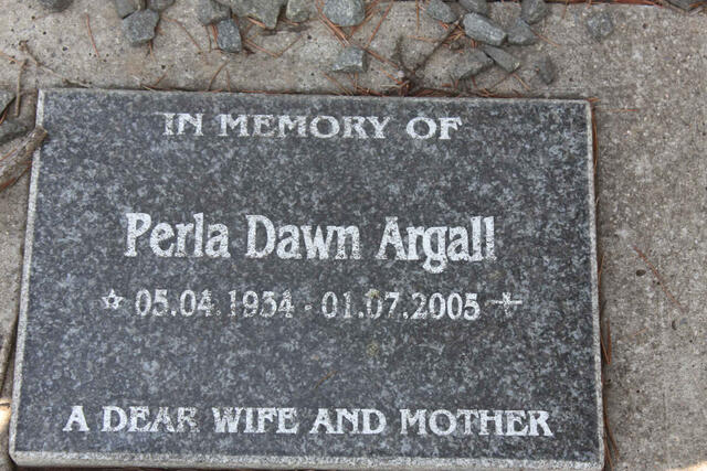 ARGALL Perla Dawn 1934-2005