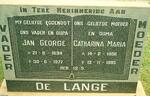 LANGE Jan George, de 1894-1977 & Catharina Maria 1906-1995