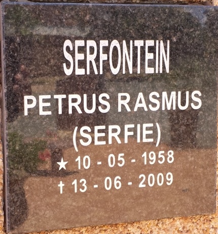 SERFONTEIN Petrus Rasmus 1958-2009