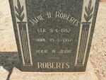 ROBERTS Japie H. 1957-1957