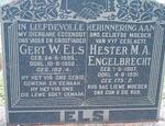 ELS Gert W. 1895-1956 & Hester M.A. ENGELBRECHT 1907-1981
