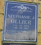 OLLIER Stephanie J. 1944-2007