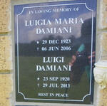 DAMIANI Luigi 1920-2013 & Luigia Maria 1923-2006