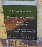 RAMIAH Dhavarajh Billy 1965-2013