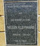 KLEYNHANS Heleen 1944-2007
