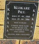 KEKANE Kgokare Paul 1960-2006