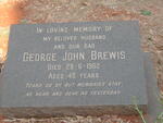 BREWIS George John -1962