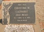 LOCKHART Christina M. nee WIESE 1926-1962