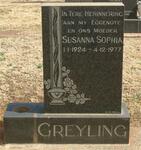 GREYLING Susanna Sophia 1924-1977