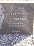 OPPERMAN Susara Aletta 1891-1970