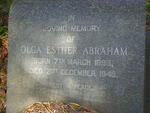 ABRAHAM Olga Esther 1896-1945