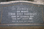 DAVIDSEN Thor Rist 1898-1956