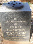 TAYLOR Leslie Hampton nee CANTLAY 1920-1998