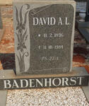 BADENHORST David A.L. 1896-1984