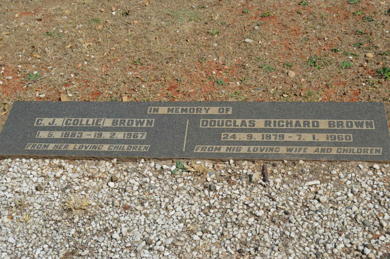 BROWN Douglas Richard 1879-1960 & C.J. 1883-1967