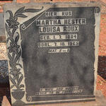 ROUX Martha Hester Louisa 1884-1965