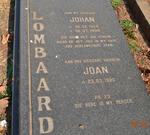 LOMBAARD Johan 1924-1994 & Joan 1920-