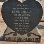 LOGGERENBERG Elsie Carolina nee VAN ASWEGEN 1893-1953