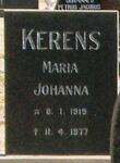 KERENS Maria Johanna 1915-1977