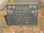 FOURIE Johanna Francina Wilhelmina 1924-1966