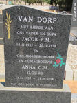 DORP Jacob P.M., van 1915-1978 & Anna C.M. LOUW 1923-2014