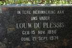 PLESSIS Louw, du 1890-1974