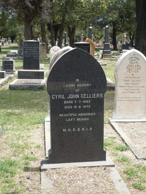 CELLIERS Cyril John 1886-1973