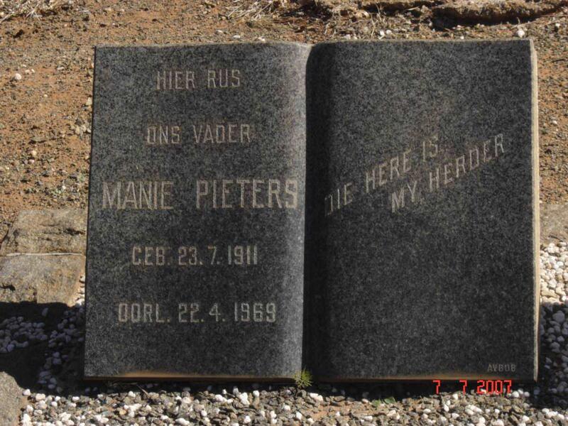 PIETERS Manie 1911-1969