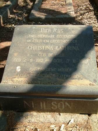 NEILSON Christina Cathrina nee DE BEER 1912-1967