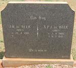 BEER J.H., de 1905- & A.P.J. 1908-1971