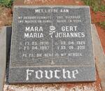 FOUCHE Gert Johannes 1926-2001 & Mara Maria 1930-1997