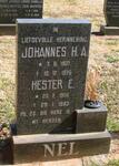 NEL Johannes H.A. 1907-1976 & Hester E. 1906-1993