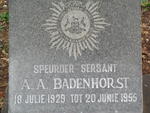 BADENHORST A.A. 1929-1955