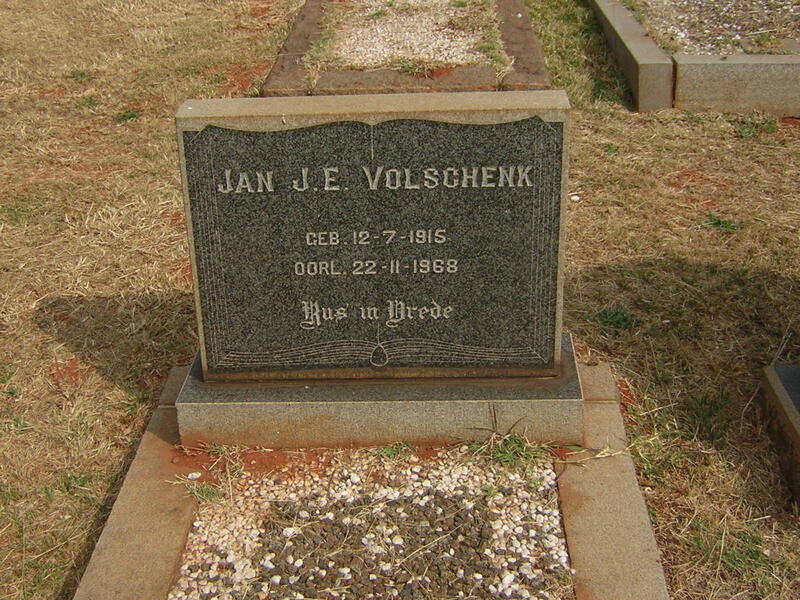 VOLSCHENK Jan J.E. 1915-1968
