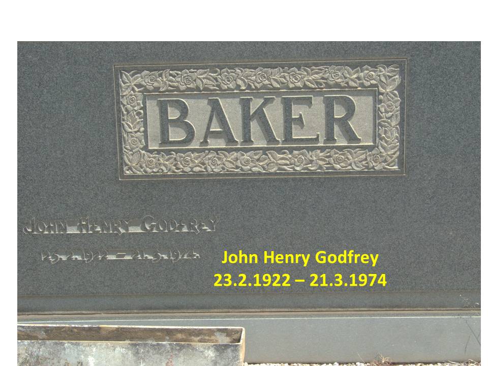 BAKER John Henry Godfrey 1922-1974