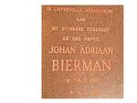 BIERMAN Johan Adriaan 1911-1975