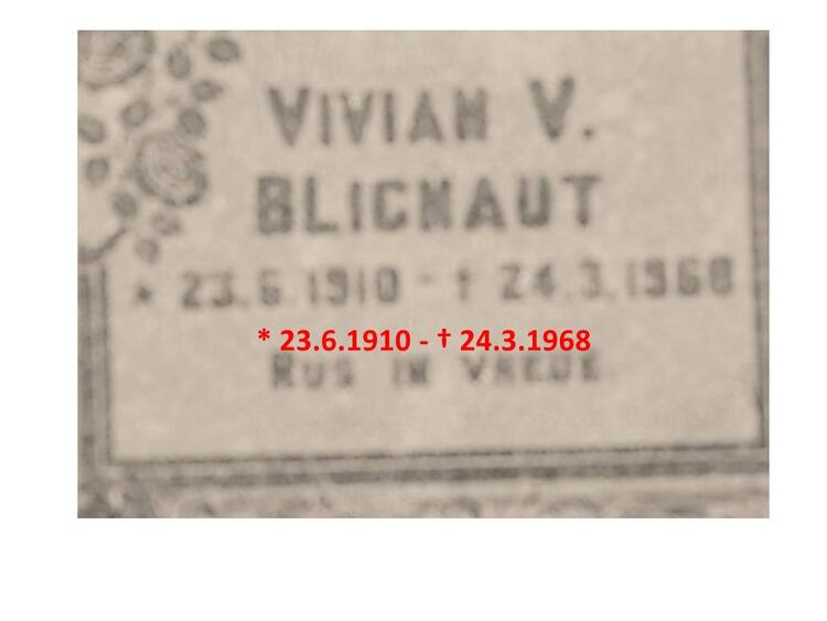 BLIGNAUT Vivian V. 1910-1968