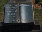 CLOETE Christiaan Josua 1927-1974