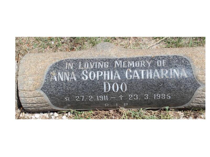 DOO Anna Sophia Catharina 1911-1985