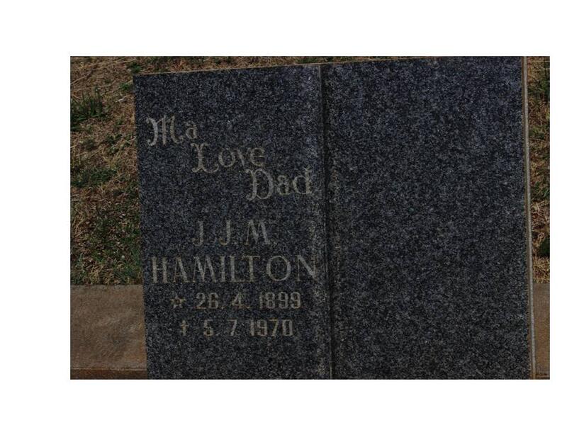 HAMILTON J.J.M. 1899-1970
