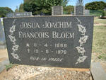 BLOEM Josua Joachim Francois 1888-1976