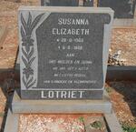 LOTRIET Susanna Elizabeth 1905-1988