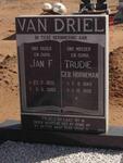 DRIEL Jan F., van 1935-2002 & Trudie HORNEMAN 1949-1998