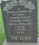 PIETERS Beatrix Anna previously BOTHA nee BOUILLON  1934-1969