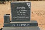 PLESSIS C.A., du nee STRAUSS 1917-2007