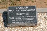 LAWLOR Martha Magdalena 1921-1999
