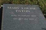 PATON Mary Louise 1899-1985