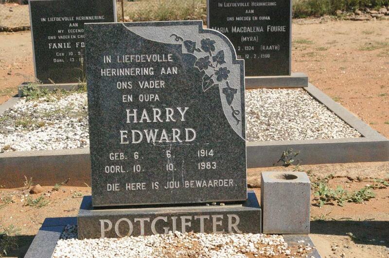 POTGIETER Harry Edward 1914-1983