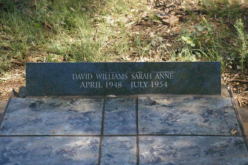 WILLIAMS David -1948 & Sarah Anne -1954