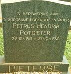 PIETERSE Petrus Hendrik Potgieter 1918-1972